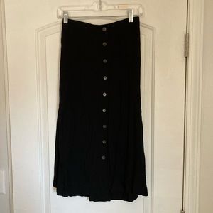 NWT Black midi skirt